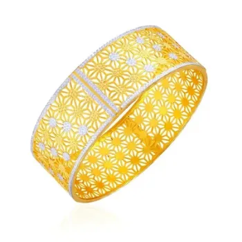 Creative White Gold Bangles